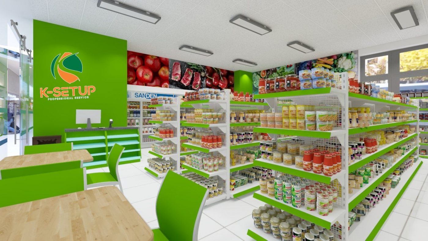 Sơ đồ trưng bày layout siêu thị