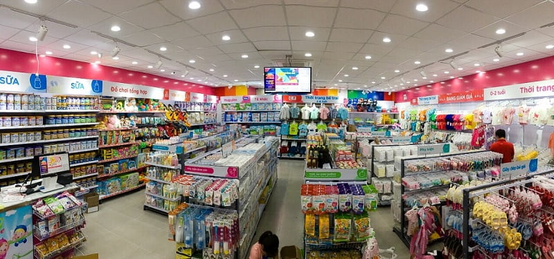 Thiết kế siêu thị cần chú ý đến hệ thống chiếu sáng.