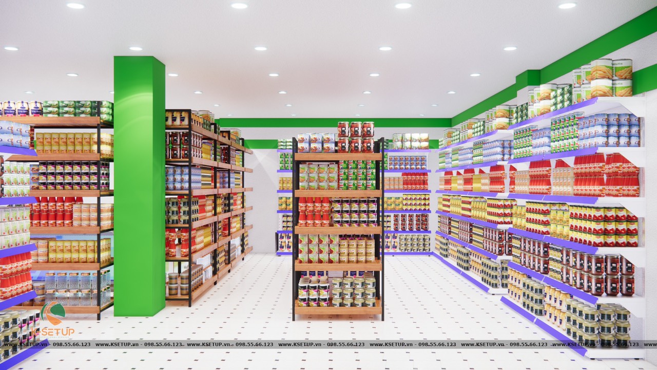 Không gian bên trong siêu thị đảm bảo gây ấn tượng với khách hàng.