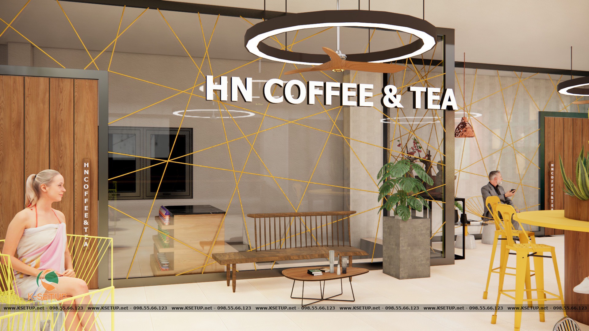 thiết kế quán cà phê