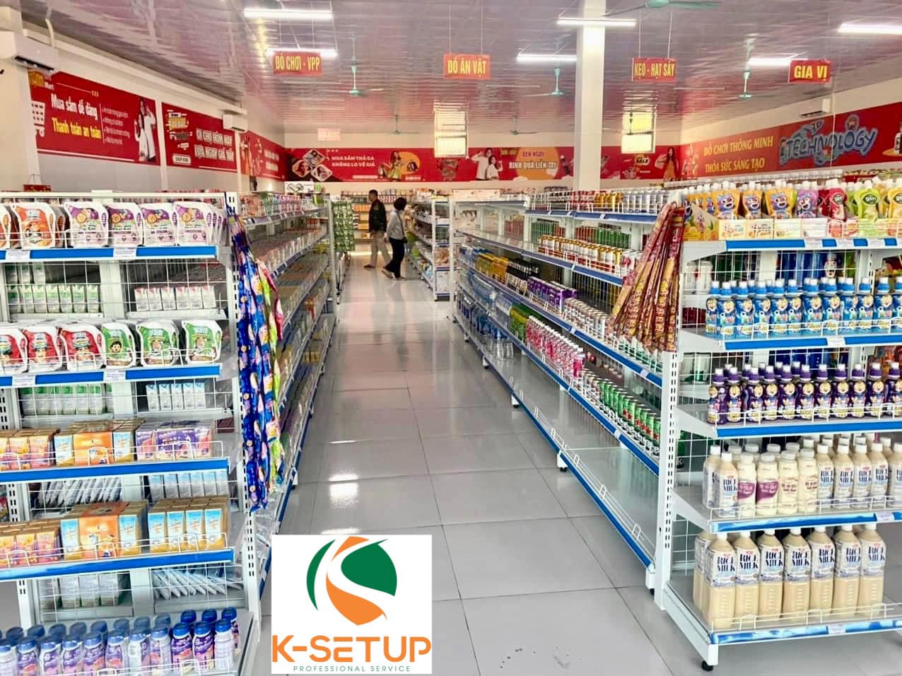 trang thiết bị siêu thị