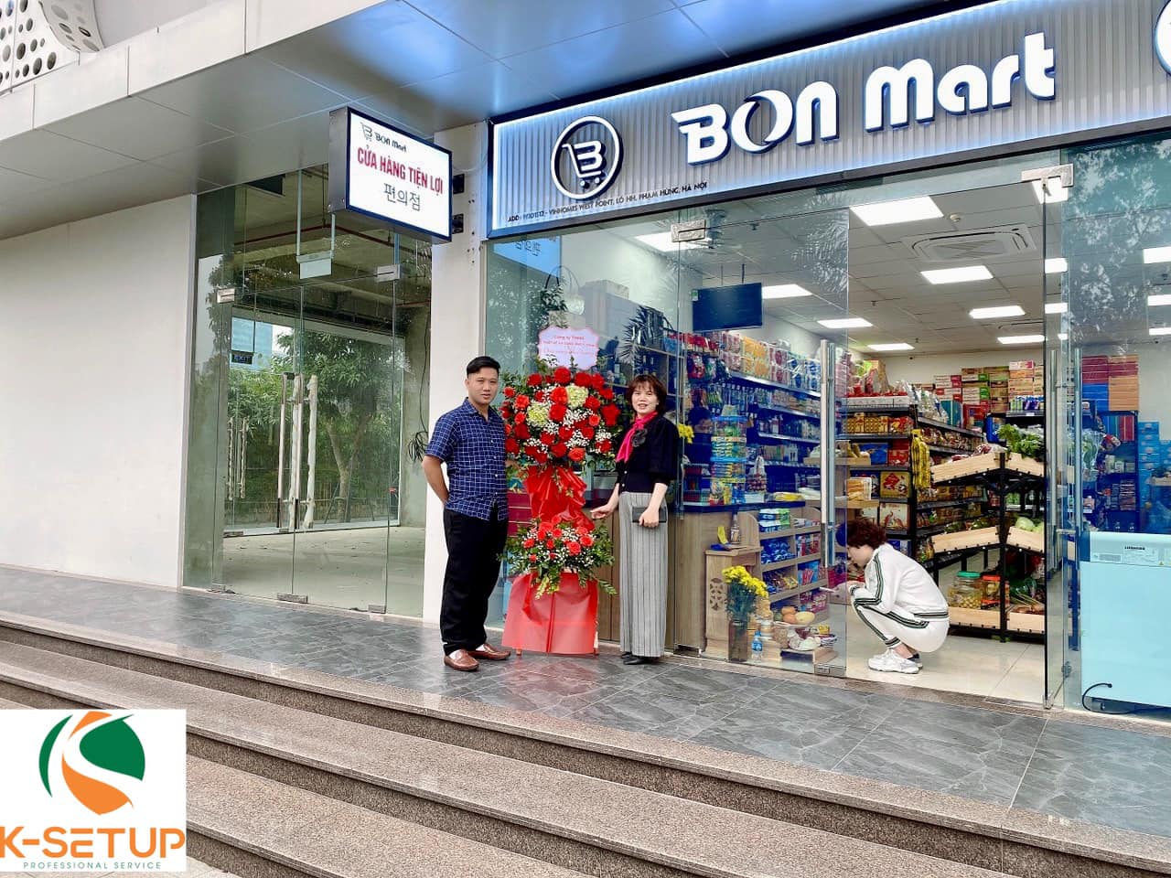 Tưng bừng khai trương siêu thị Bon Mart tại Hà Nội - Công ty thiết kế setup siêu thị K-setup