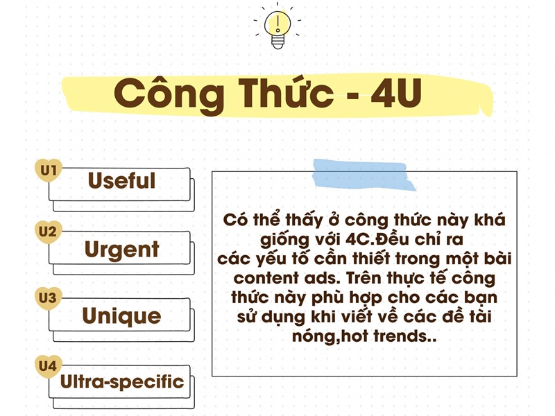 Công thức 4U 